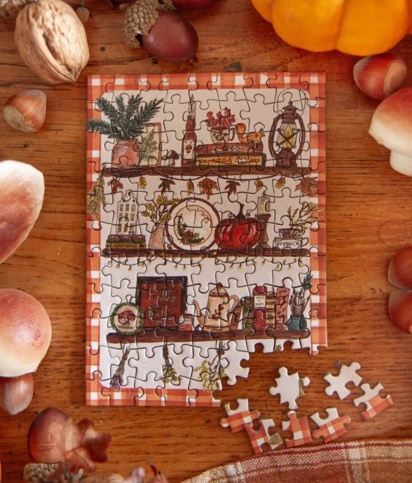 Mini puzzle Etagère d'Automne