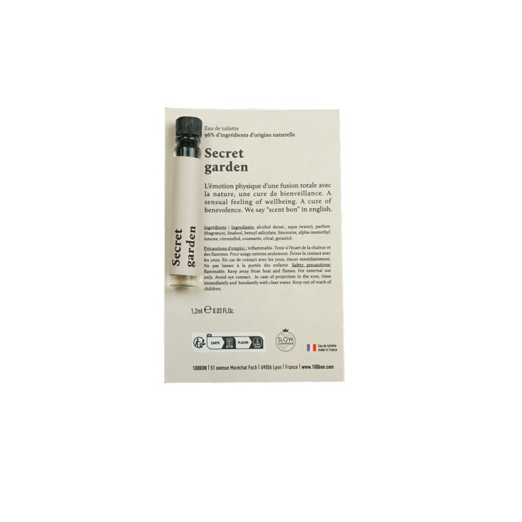 Eau de parfum naturelle Secret Garden - 10ml