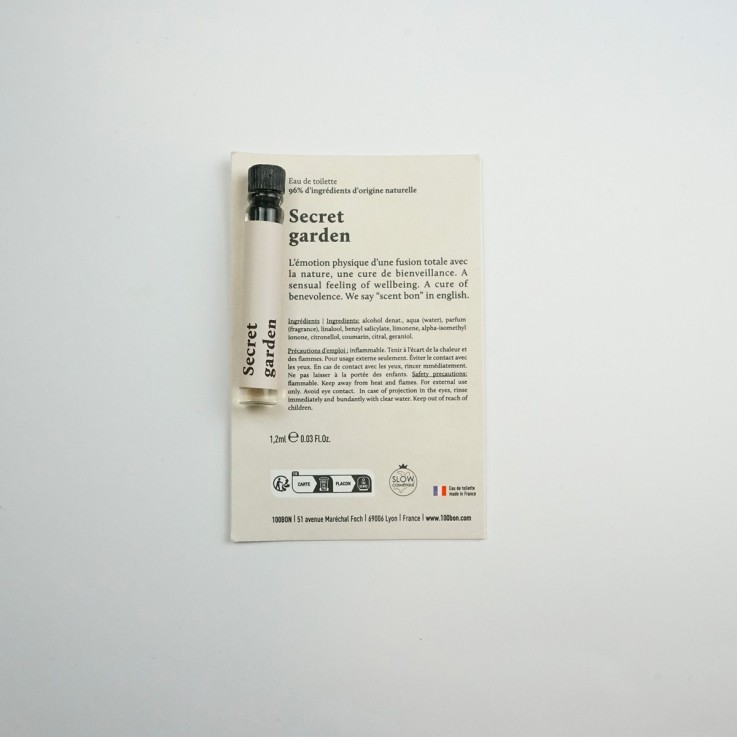 Eau de parfum naturelle Secret Garden - 10ml