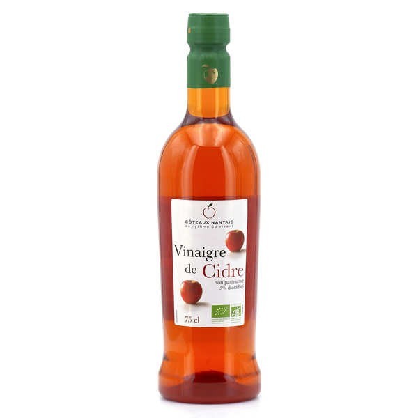 Vinaigre de cidre bio non pasteurisé - 75cl
