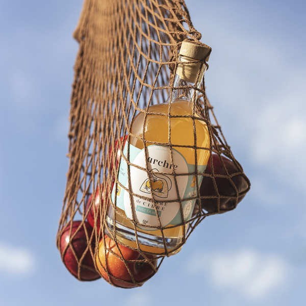 Vinaigre de cidre bio et sa mère - Bouteille de 20cl