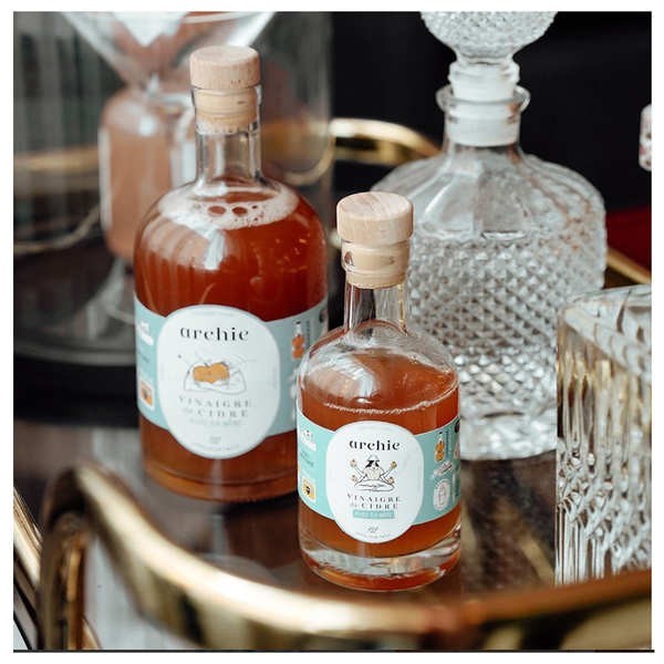 Vinaigre de cidre bio et sa mère - Bouteille de 20cl