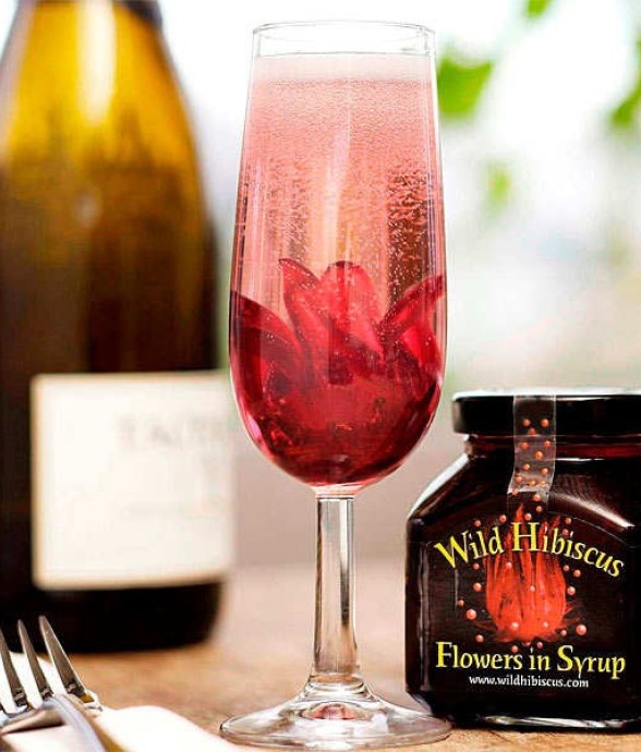 Fleurs d'hibiscus au sirop...