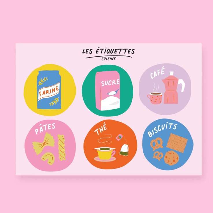 Étiquettes pour bocaux – Organisation cuisine