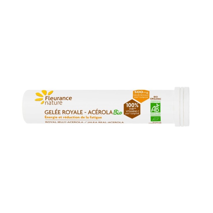 Gelée royale, acérola à croquer vitalité (15 comprimés) Bio