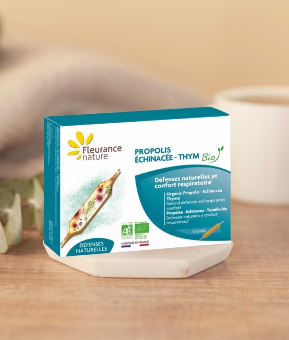 Propolis, échinacée, thym...