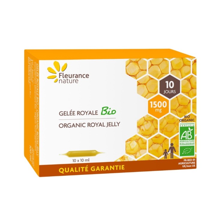 Gelée royale vitalité (10 ampoules) Bio