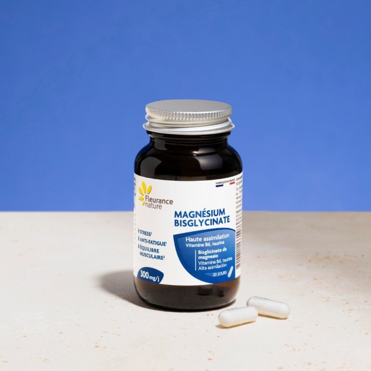 Magnésium bisglycinate détente (60 gélules) Vegan