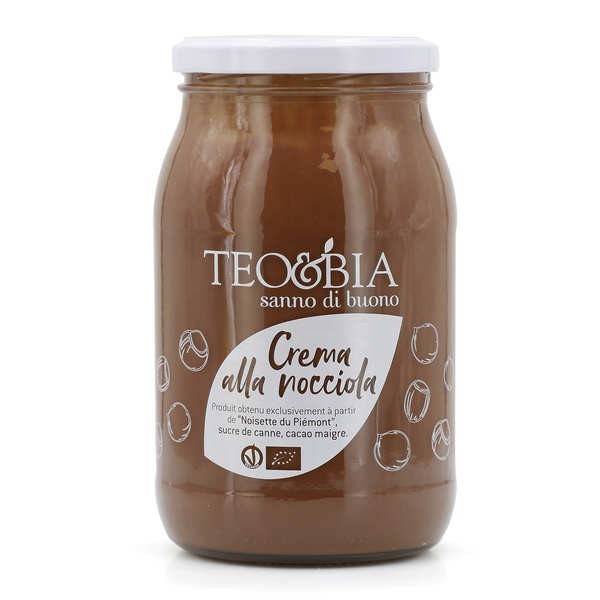 Pâte à tartiner aux noisettes bio sans gluten et sans lactose - Pot de 212g