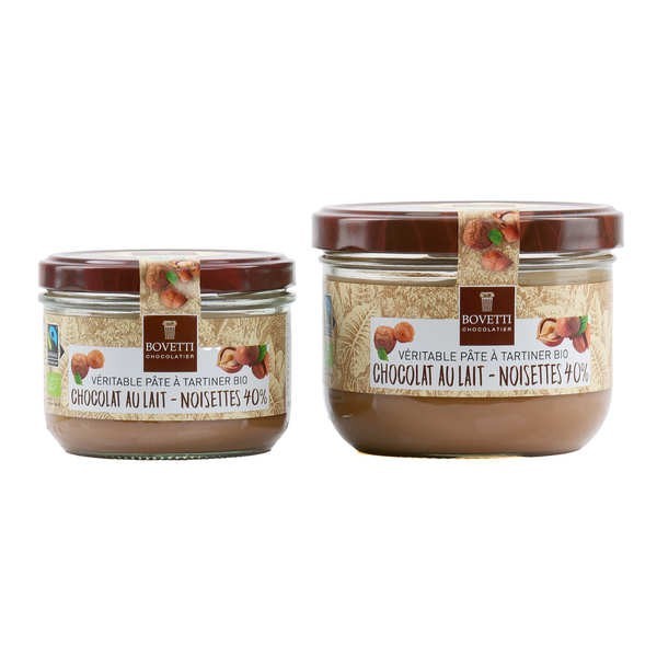 Pâte à tartiner Bio noisette chocolat au lait sans huile de palme - Pot de 200g