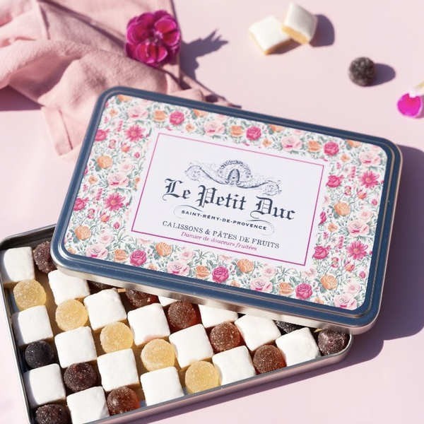 Damier de calissons et pâtes de fruits de Provence - Boîte de 240g
