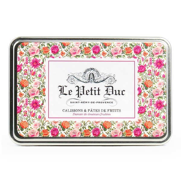Damier de calissons et pâtes de fruits de Provence - Boîte de 240g
