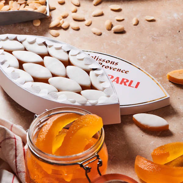 Calissons d'Aix Léonard Parli - Coffret Prestige - Boîte de 20 calissons (230g)