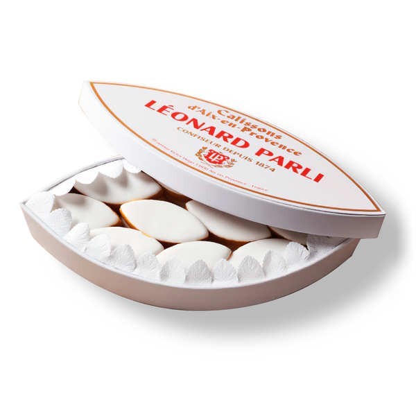 Calissons d'Aix Léonard Parli - Coffret Prestige - Boîte de 20 calissons (230g)
