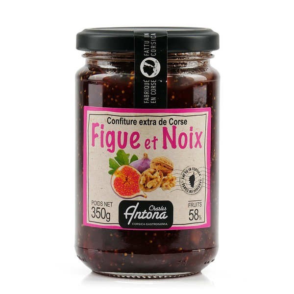 Confiture extra de figue et noix de Corse - Pot de 350g