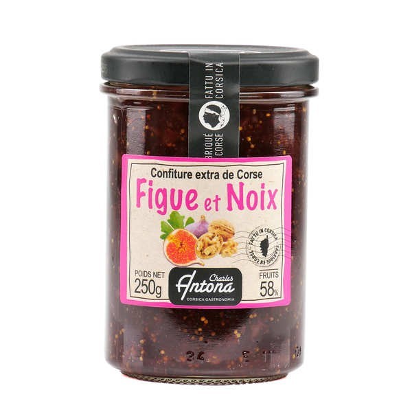Confiture extra de figue et noix de Corse - Pot de 350g