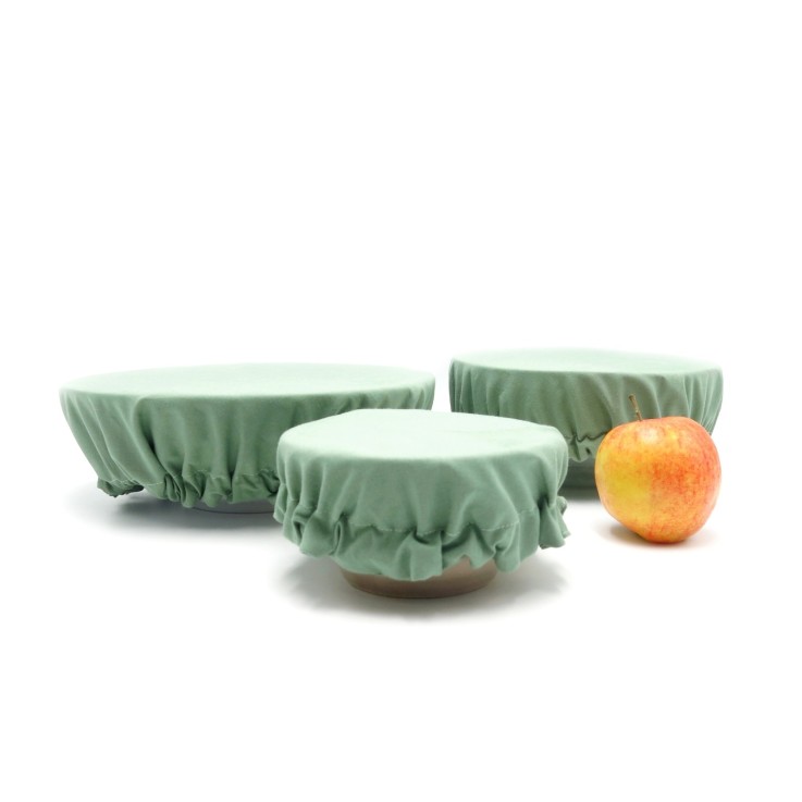 Recouvre bol en Coton Bio x 3 (S/M/L)