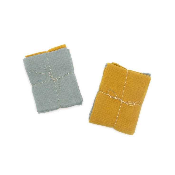 Langes en gaze de Coton x 2