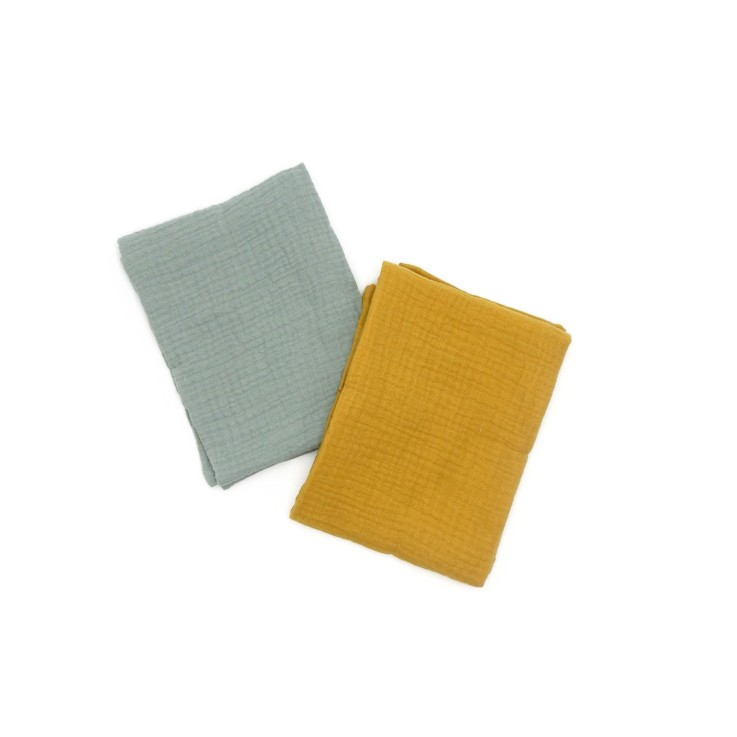 Langes en gaze de Coton x 2