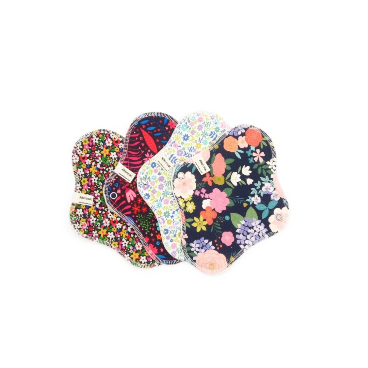 Serviette hygiénique lavable en Coton Bio S (flux léger)