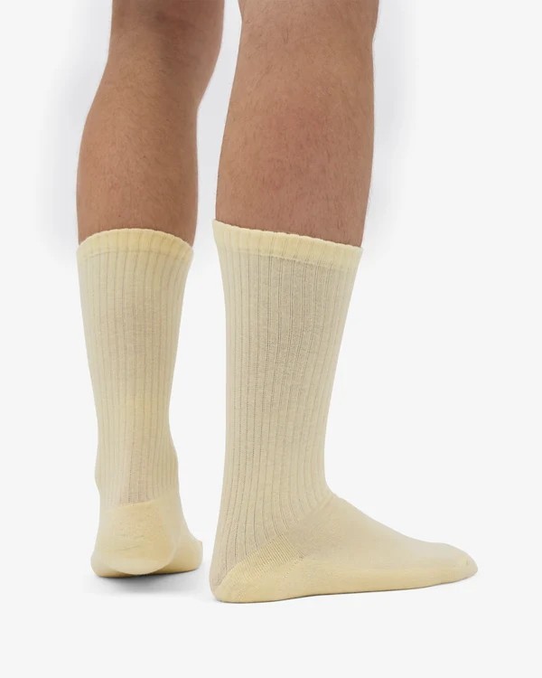 Chaussettes mixtes Active Soft Yellow en Coton Bio