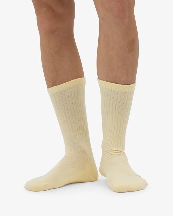 Chaussettes mixtes Active Soft Yellow en Coton Bio