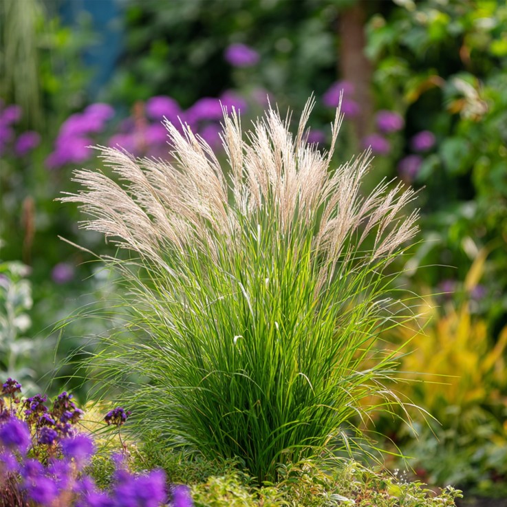 Roseau de Chine - Set de 2 - Miscanthus 'Gracillimus' - H40-60cm - ⌀23cm