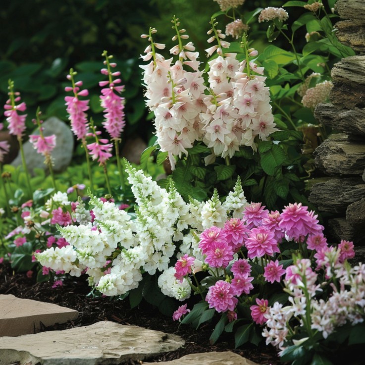 Mélange de bulbes pour le jardin - Set de 125 - Rose