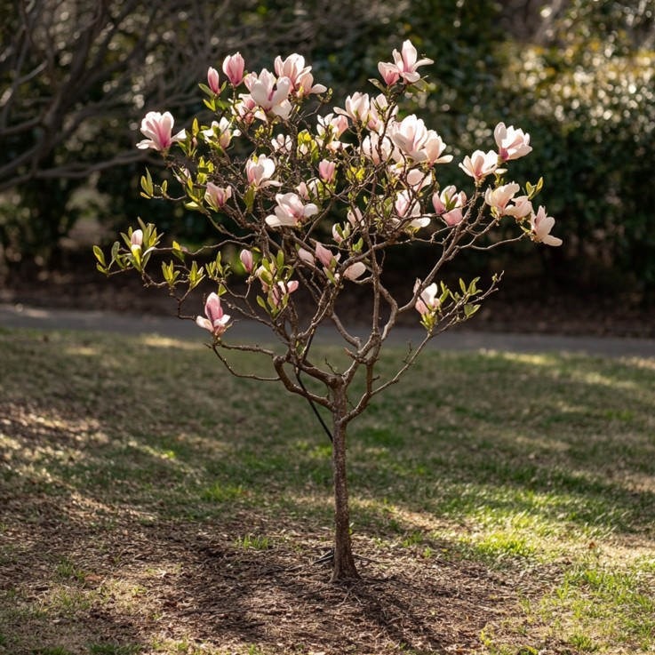 Arbre à tulipes - Set de 6 - Magnolia - Hauteur 25-40cm - ⌀9cm