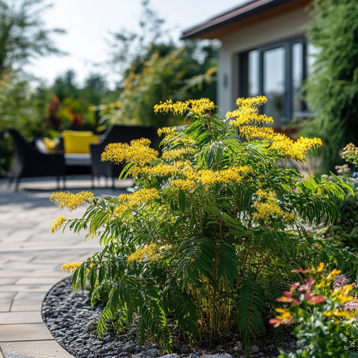 Fleur de mimosa - Set de 6 - Mimosa dealbata - Hauteur 25-40cm - ⌀9cm