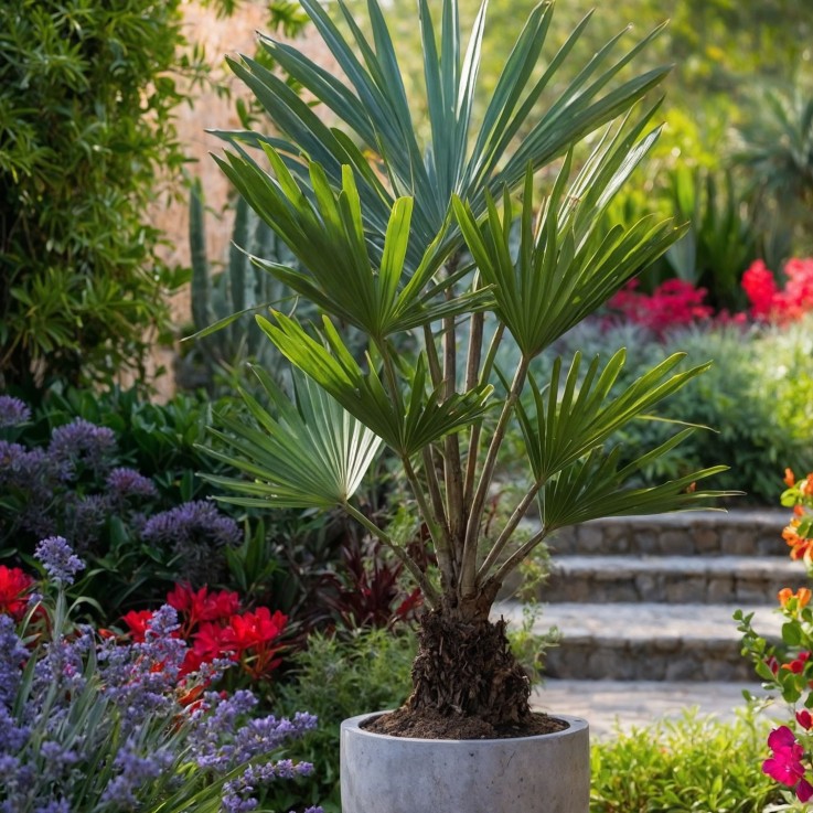 Palmier de Chine - Trachycarpus Fortunei - Hauteur 35-45cm - ⌀15cm