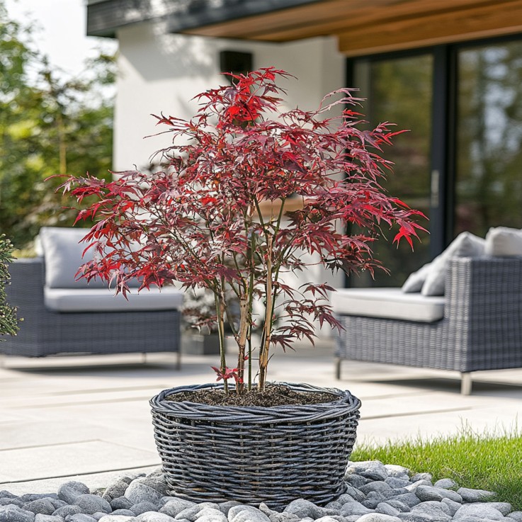 Érable du Japon - Acer palmatum 'Starfish' - Hauteur 60-70cm - ⌀19cm