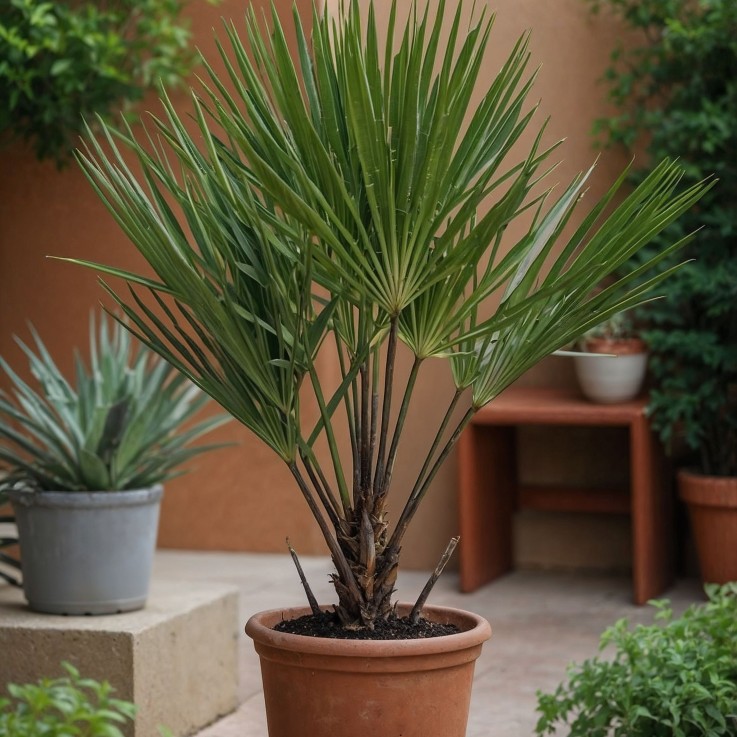 Palmier nain - Chamaerops humilis - Hauteur 50-60cm - ⌀15cm