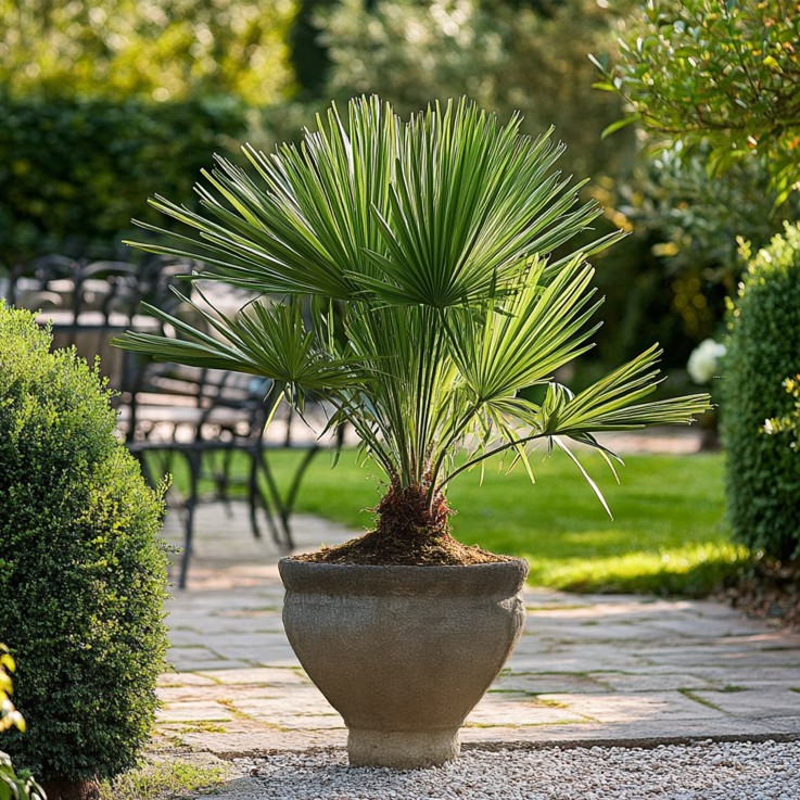 Palmier nain - Chamaerops humilis - Hauteur 50-60cm - ⌀15cm