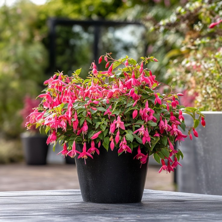 Fuchsia pleureur - Set de 3 - Fuchsia magellanica - Hauteur 10-20cm - ⌀9cm