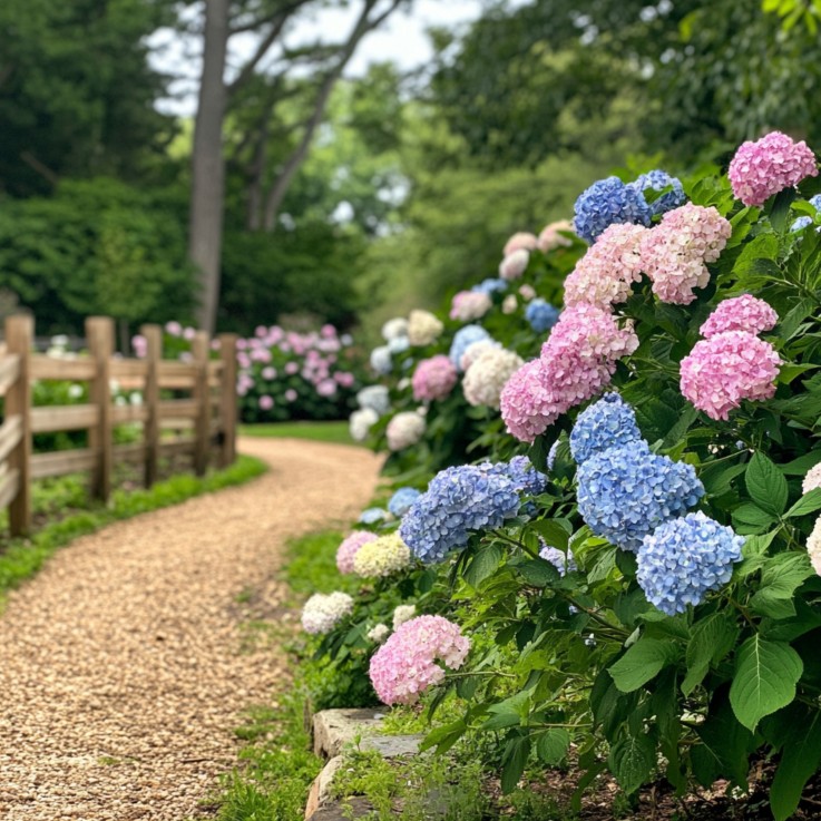Hortensia - Set de 6 - Hydrangea macrophylla - Hauteur 25-40cm - ⌀10,5cm