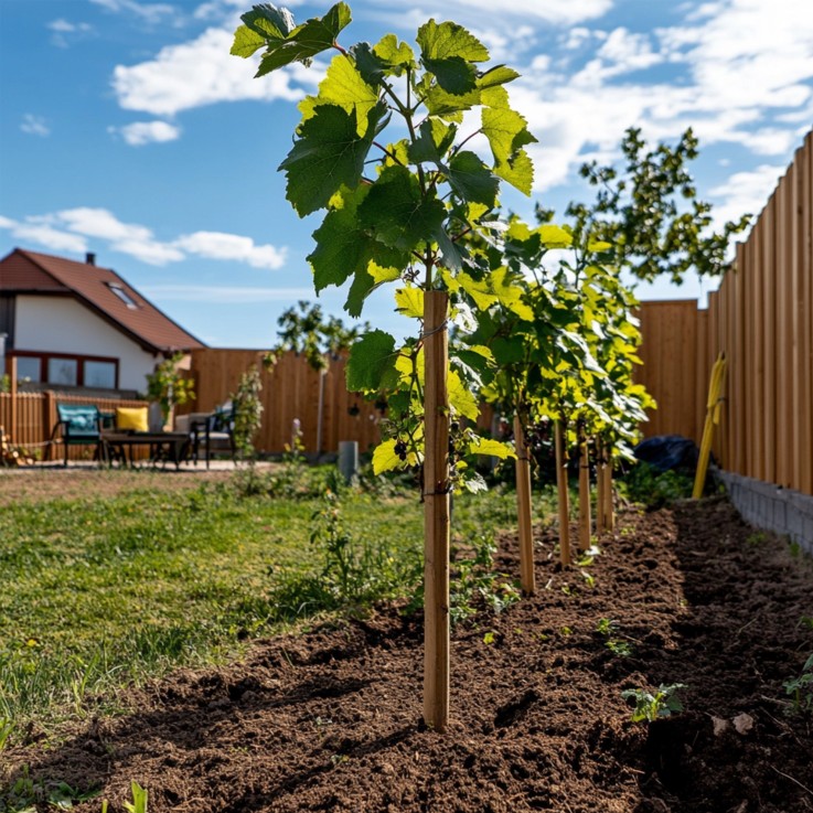 Vigne à raisin - Vitis vinifera ‘Himrod’ - Hauteur 60-75cm - ⌀21cm