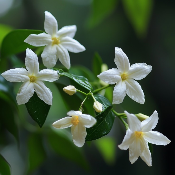 Jasmin étoilé - Set de 6 - Jasminum 'Officinale'  - Hauteur 25-40cm - ⌀9cm