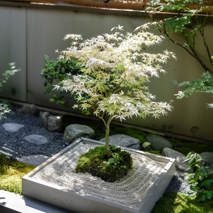 Érable du Japon - Acer palmatum 'Ukigumo' - Hauteur 50-60cm - ⌀19cm