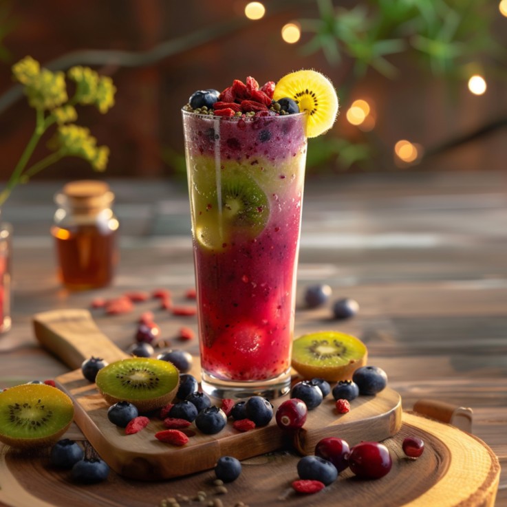 Plantes fruitières - Set de 8 - Actinidia, Vaccinium, Lycium - H25-40cm - ⌀9cm