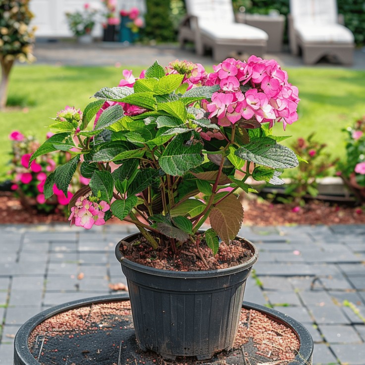 Hortensia - Set de 2 - Hydrangea 'Dare Devil' - Hauteur 25-40cm - ⌀19cm