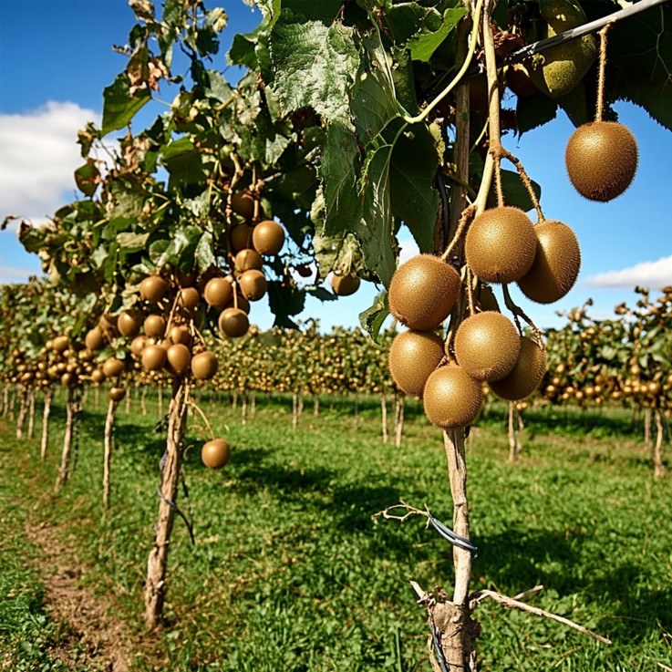 Kiwi - Set de 3 - Actinidia deliciosa 'Jenny' - Hauteur 20-40cm - ⌀9cm