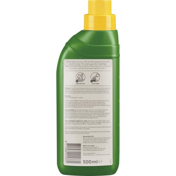 Pokon engrais liquide pour plantes de terrasse et de balcon – 500 ml