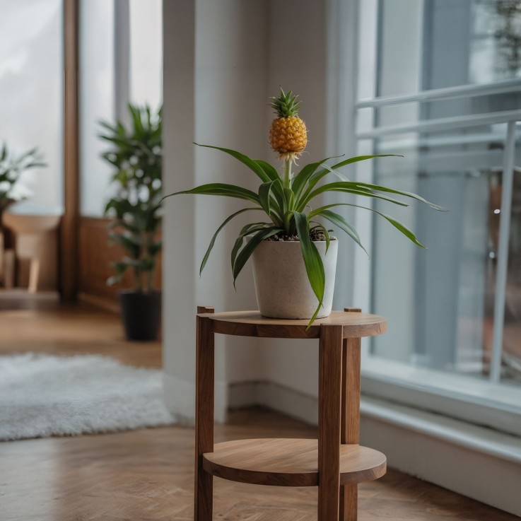 Ananas d'ornement - Set de 2 - Ananas comosus 'Mi Amigo' - H35-45cm - ⌀12cm