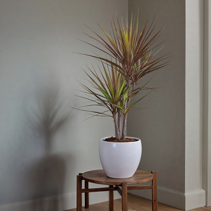 Dragonnier - Dracaena marginata 'Magenta' - Hauteur 70-80cm - ⌀17cm