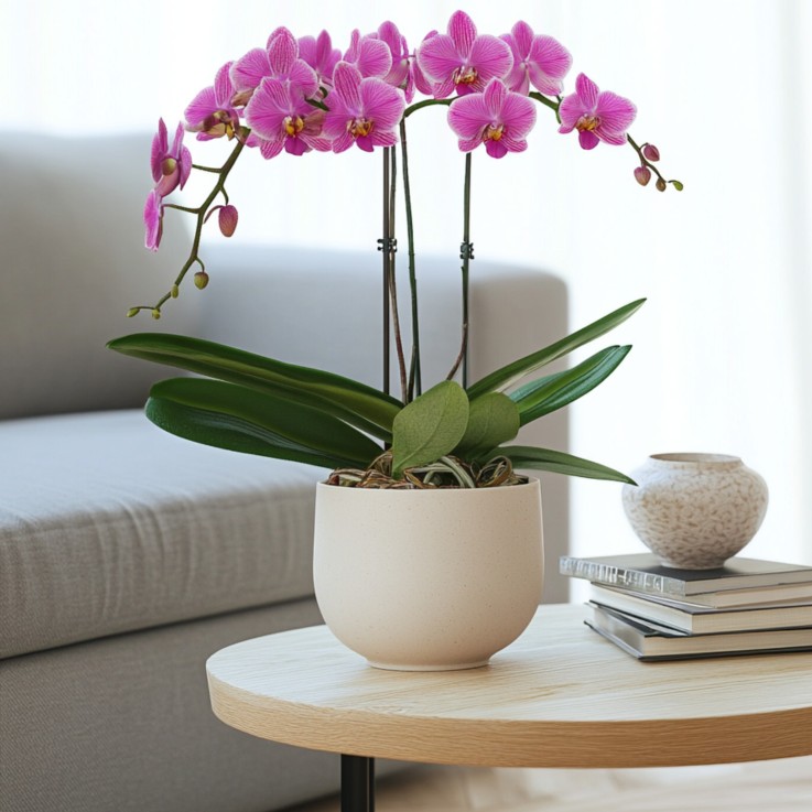 Orchidée papillon - Phalaenopsis Multiflora - Hauteur 35-45cm - ⌀12cm