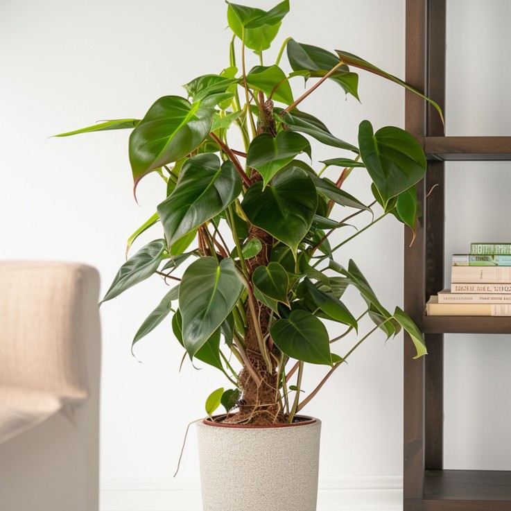 Plante verte - Philodendron Red Emerald Kratiste - Hauteur 70-80cm - ⌀19cm