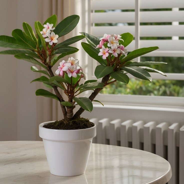 Frangipanier - Plumeria rubra 'Hawaii' - Hauteur 45-55cm - ⌀17cm