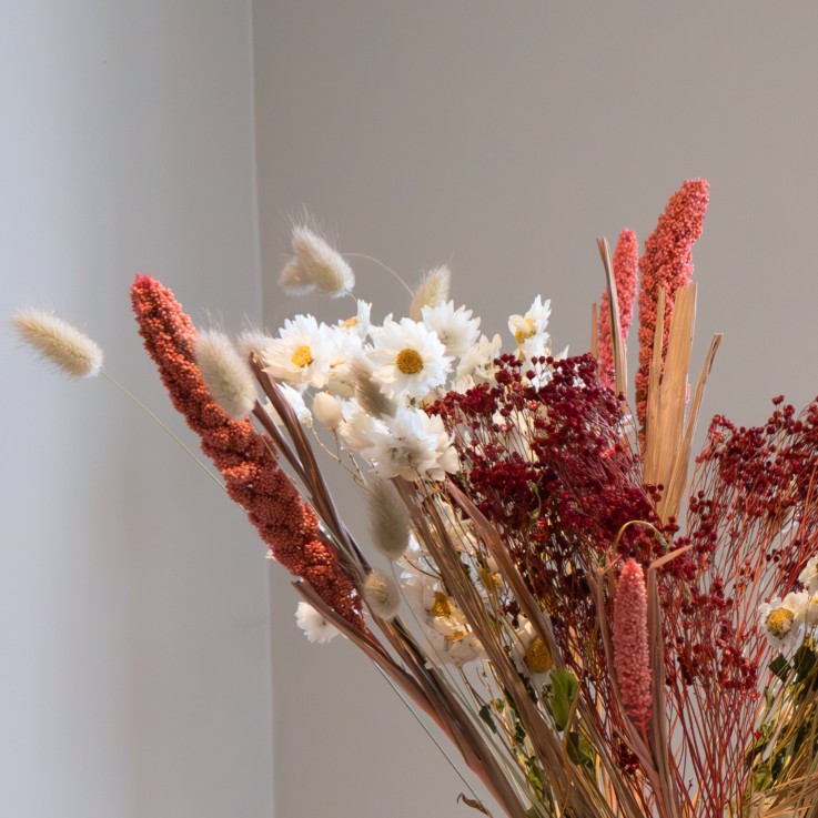 Fleurs séchées - Bouquet 'Trendy Lady in Red'