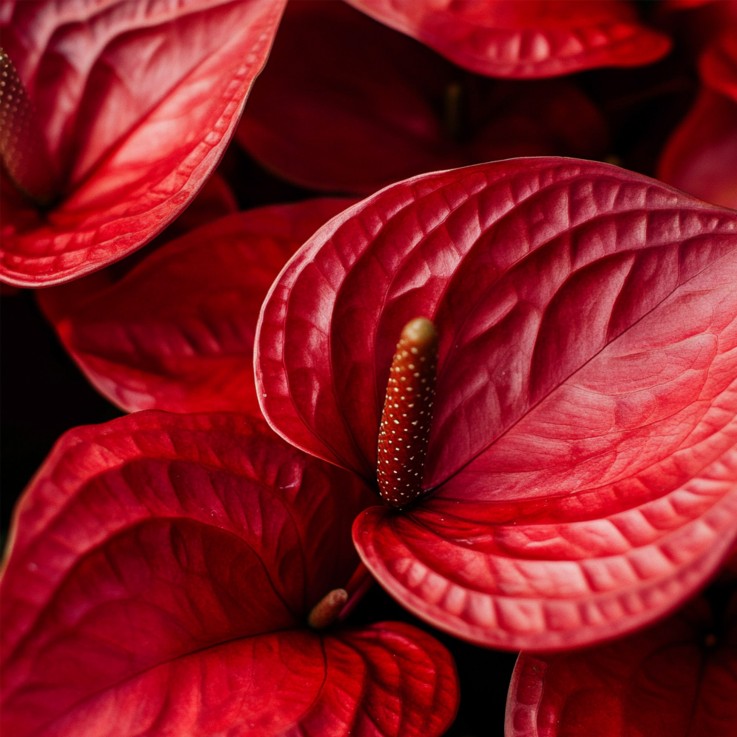 Langue de feu - Anthurium 'Royal Champion' - Hauteur 35-45cm - ø12cm